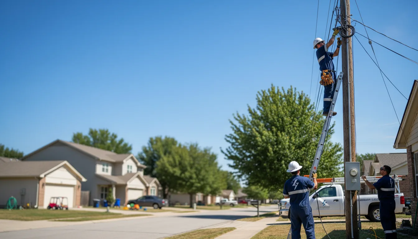 Residential electrician providing installation services in Topsfield, ME